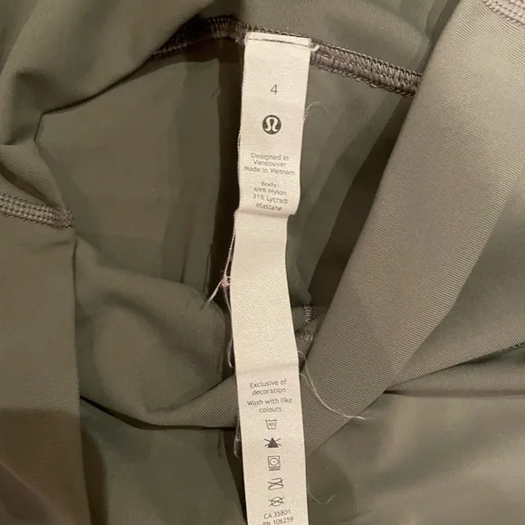 Lululemon Grey sage WU 25” leggings - Picture 2 of 2